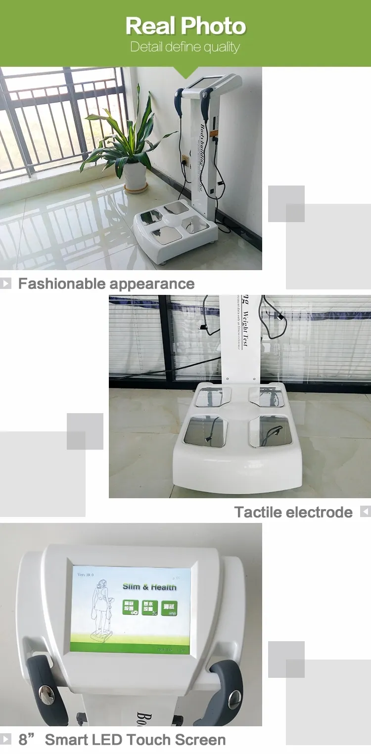 Fitness Center Intelligent Multifrequency Body Composition Analyzer Fat Analysis Machine by Bioelectrical Impedance