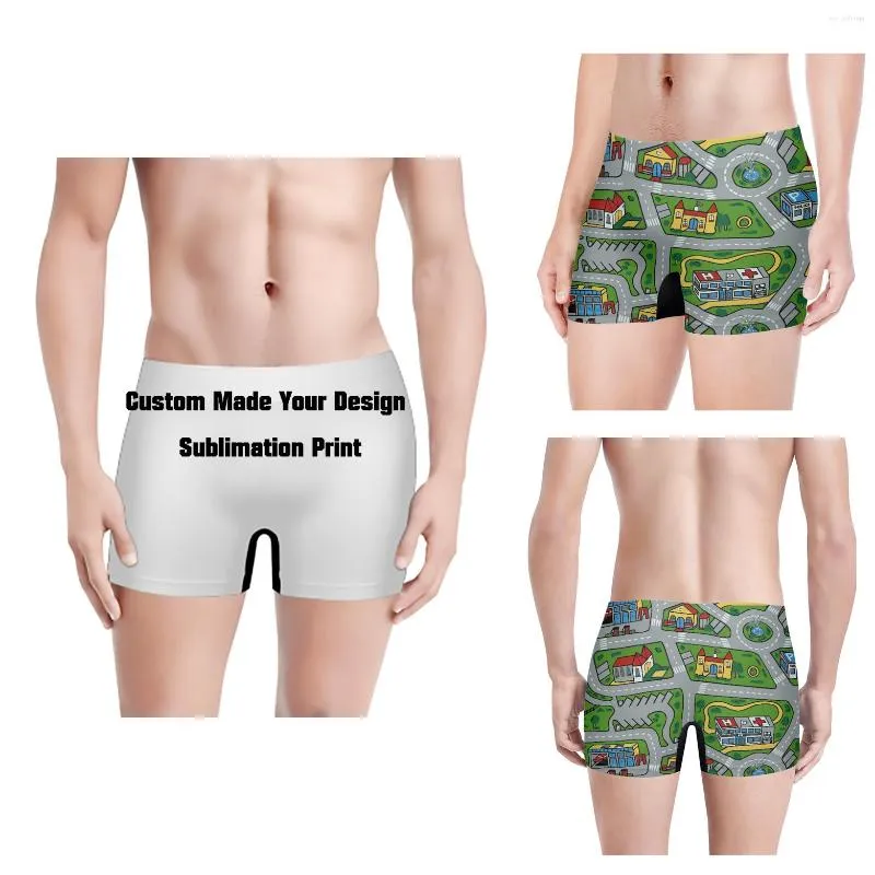 Underpants Custom gjorde din design sublimering tryck män underkläder shorts