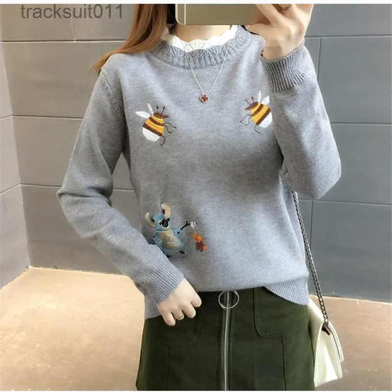 Y2K Women's Sweater Pullover Knit Jumper Tie Dye Print Female Sweaters 2021  Autumn Winter O-neck Long Sleeve Loose Jumpers