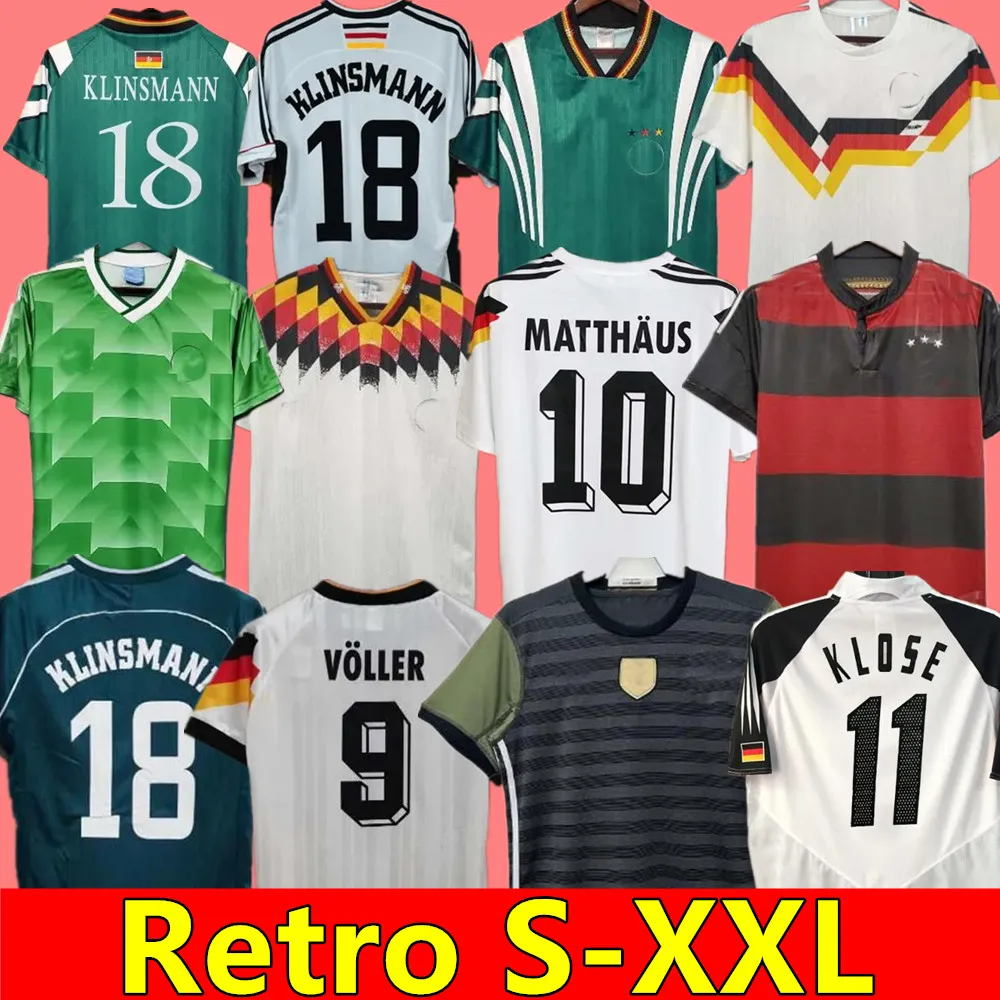 Save Big on Bulk Germany Soccer Jersey 1990 Soccer Jersey Retro Germany:  World Cup 1990 2004 Classic Football Shirt Littbarski, Ballack, Klinsmann, 