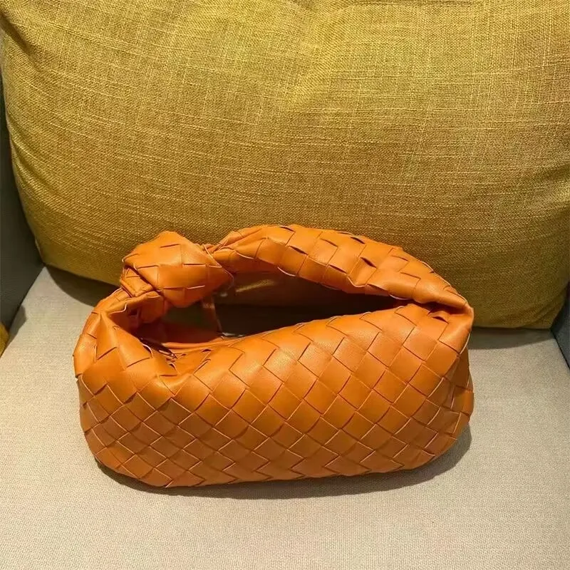 Designer sacos adolescente bolsa de luxo jodie weave embreagem macia redonda inferior hobo bolsa pequena noite bolsa de ombro cor sólida legal na moda 2023 xb068