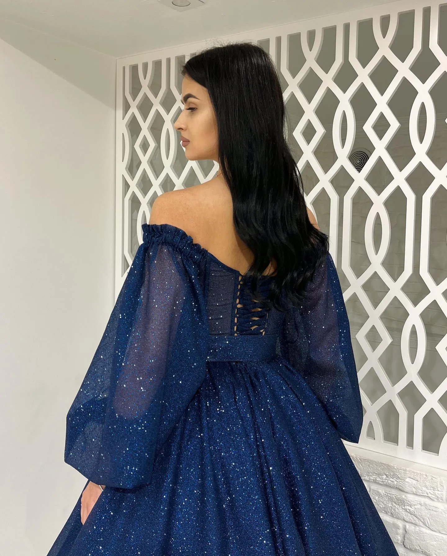 Navy Blue Tea Length Off Shoulder Pleated Prom Dress for Formal Evening Events from Dhgate Prom Dresses - price 285.6 Navy Blue Tea Length Off Shoulder Pleated Prom Dress for Formal Evening Events from Dhgate Prom Dresses - price 285.6