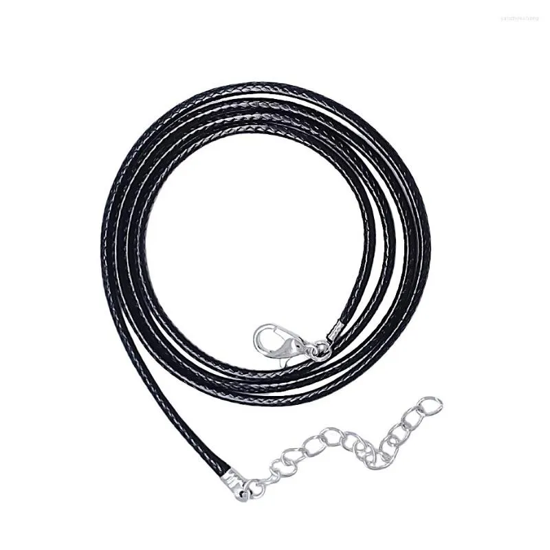 Chains Fashion Jewelry Pendant With Necklaces Black Wax Leather Chain Necklace 5cm Wholesale