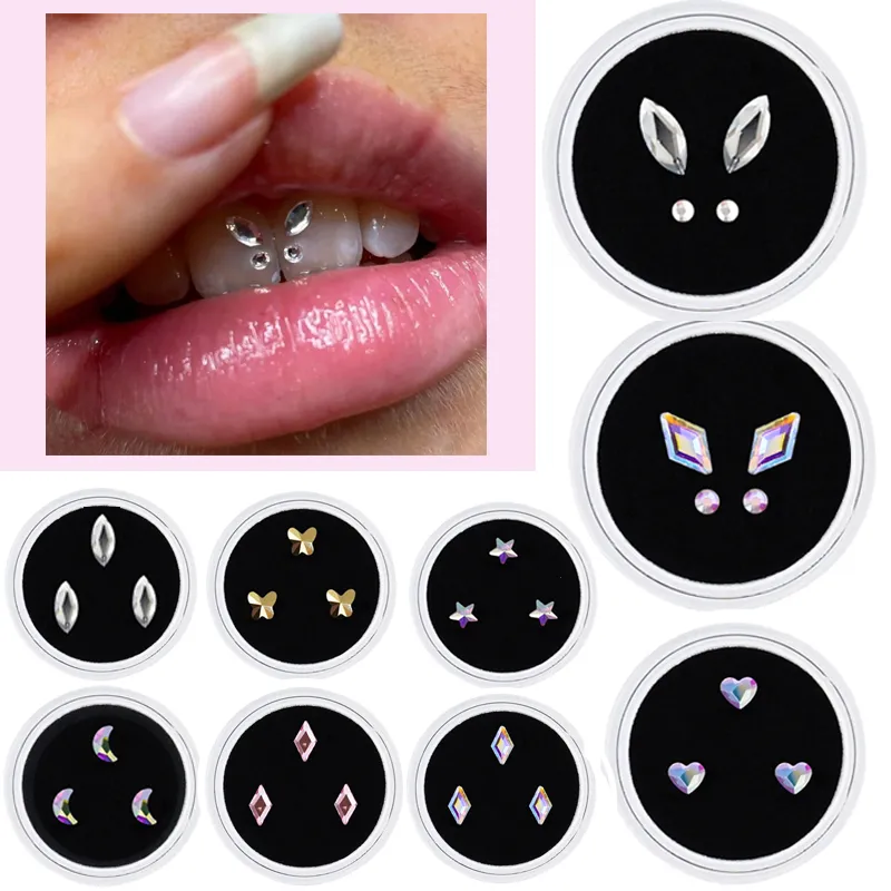 Other Oral Hygiene 3pcsBox Fashion Teeth Gems Beauty Diamond Dental Crystal Tooth Jewelry Ornaments Tooth Gems Acrylic Jewelry Gem Decorations 230921