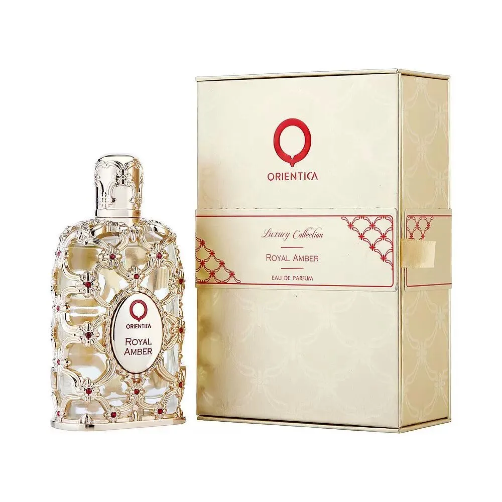 Orientica Royal Amber Rouge Oud Saffron Veet Gold Fragrância 80ML Homens Mulheres Eau De Parfum Longa Duração Unissex Neutro Perfume Rosa Colônia Spray EDP