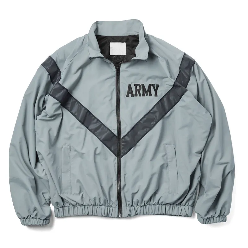 Vestes pour hommes Sur la taille de l'armée américaine améliorée uniforme de conditionnement physique veste réfléchissante PT coupe-vent résistant à l'eau vêtements d'extérieur veste d'entraînement IPFU 230921