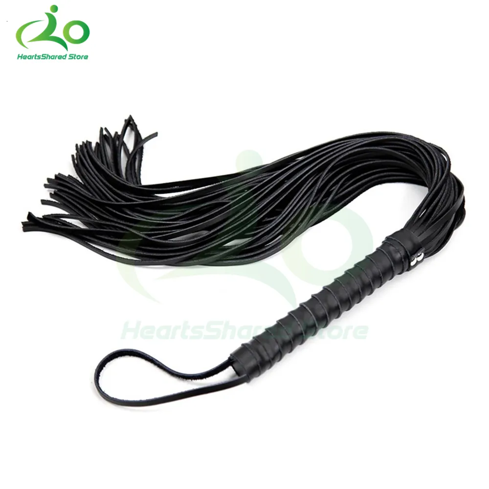 Cozy Feel Faux Leather Flogger Restraint - Horse Riding Crop / Whip