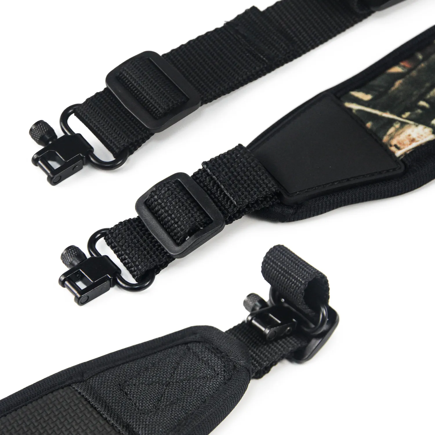 Rifle Sling with Mil-Spec Swivels Durable Shoulder Padding Gun Strap Metal Hardware Length Adjuster