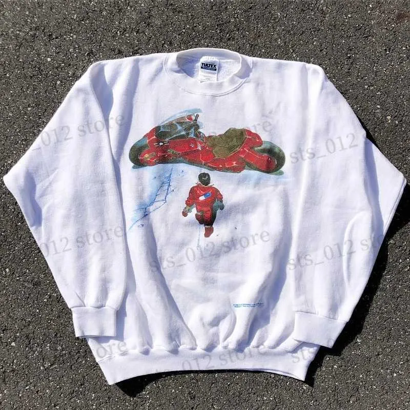 Heren Hoodies Sweatshirts Dropshipping AKIRA Sweatshirts Racing Brief Print Lange Mouw Trui Paar Losse Sweatshirt voor Mannen Vrouwen T230921