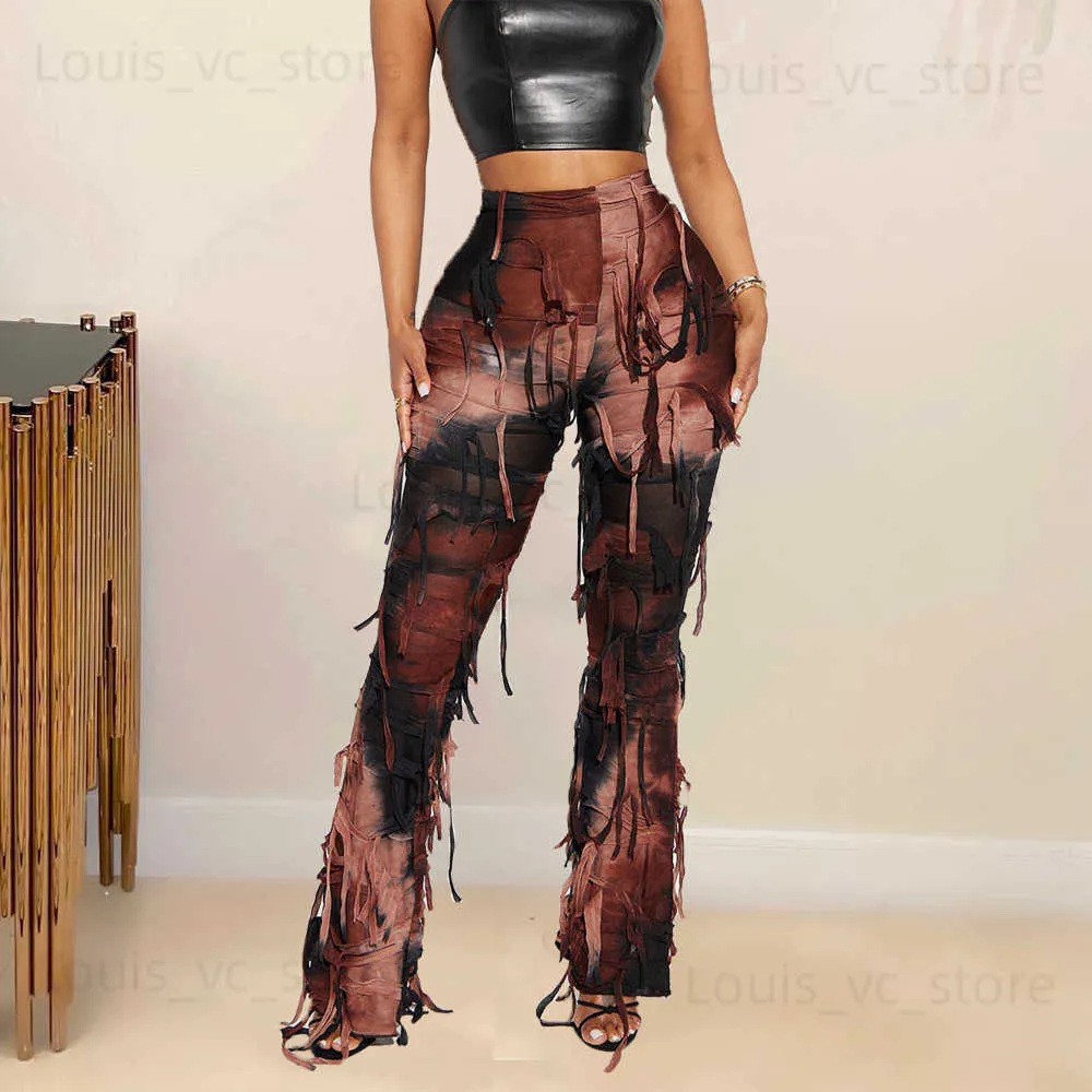 Womens Pants Capris Tie Dye Fringe Pant Cargo Trousers Y2K Streetwear  Fashion 2023 Women Summer Clothes Pencil Casual Tassel Sweat Pants Joggers  T230921 From Louis_vc_store, $4.66