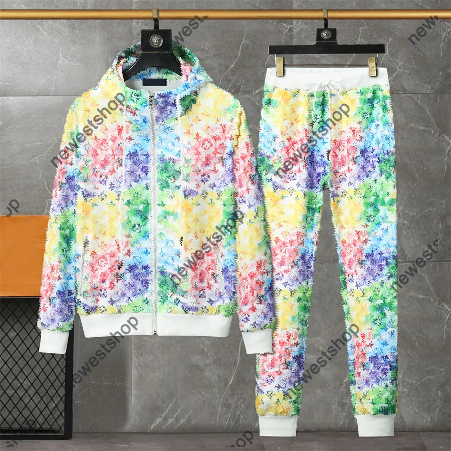 24SS Designer Womens TrackSuits Luksusowy druk literowy Zipper Streetwear Windbreaker Tracksuit Kolor Kolor Graffiti Sportsue Oddychane garnitury sportowe