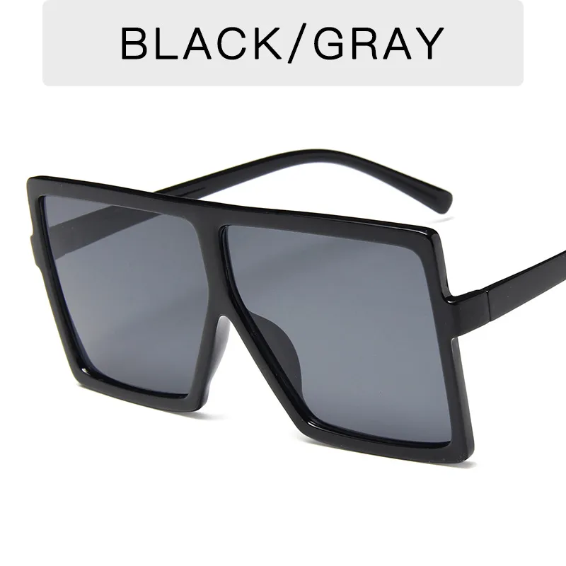 Oversized Square Sunglasses for Women - Fashionable Big 