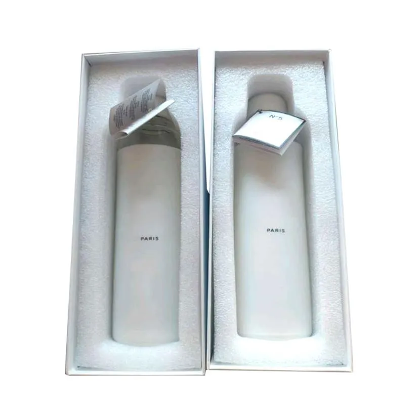 デザイナーNo 5 Leau Glass Water Bottles 590mlカップファッションブランドタンブラーTumblers909010244F