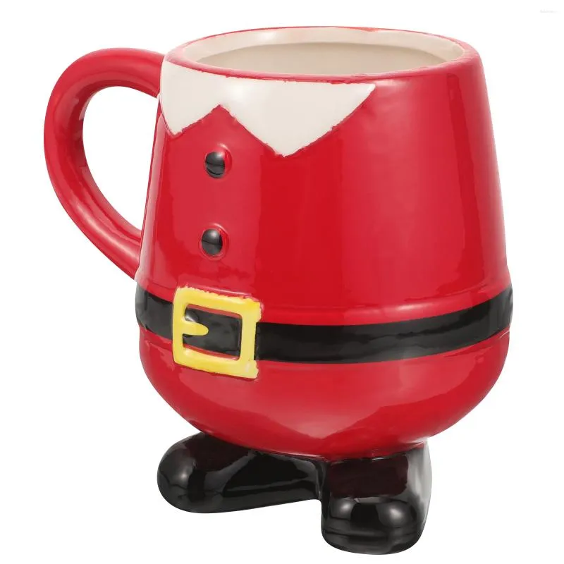 カップソーサーマグクリスマスコーヒーオフィスウォーターコンテナ愛らしいカップ小さな新鮮な装飾セラミック