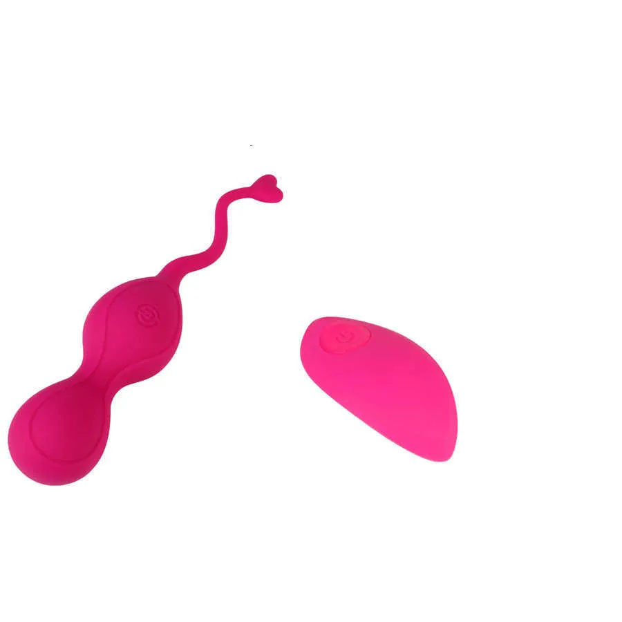 Женские умные шарики Kegel с вибрацией, послеродовые силиконовые вагинальные гантели для мастурбации, товары для взрослых, беспроводной пульт дистанционного управления, яйцо Jump