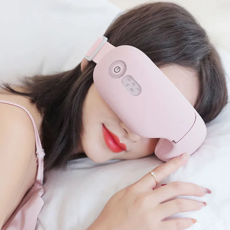 Eye Massager Smart Airbag Vibration Care Instrument Komprimera Bluetooth Massageglas Tatigue Pouch Wrinkle 230920