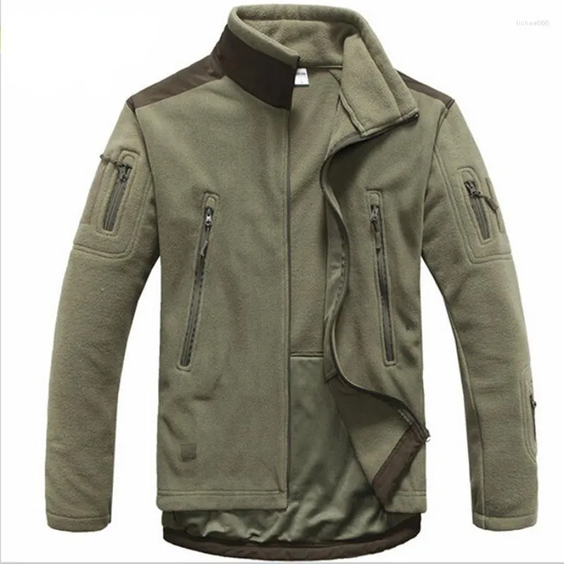 Vestes pour hommes 2023 Vêtements tactiques Automne Hiver Polaire Armée Veste Softshell Chasse Hommes Style Militaire