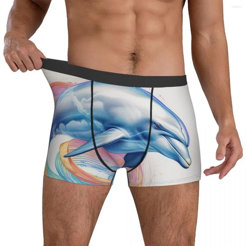 Custom Dolphin Boxer Shorts With Colorful 3D Art And High Quality Custom  Printed Boxer Briefs For Men In Big Sizes From Noellolitary, $12.19