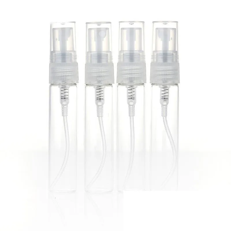 Wholesale 3000pcslot Small Perfume Vials Atomizer Refillable Pump Spray Bottles 3ML Sample Perfume Bottles DHL ZZ