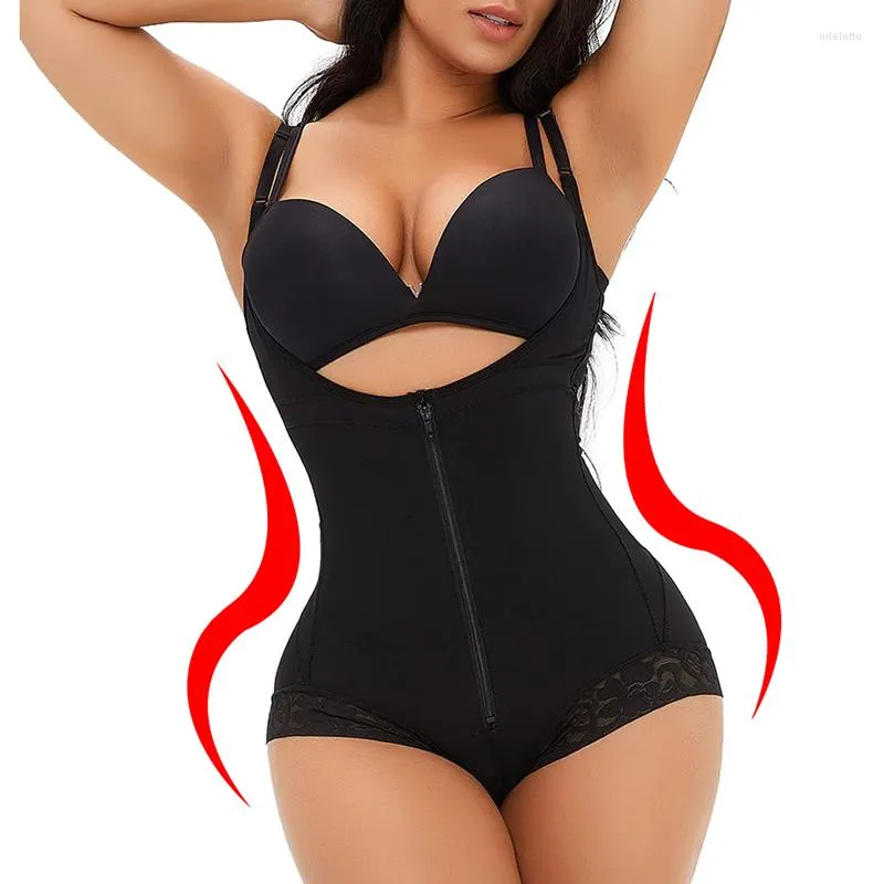 Shapers Femmes Shapewear classique pour femmes Tummy Control Colombianas Fajas Body Shaper Zipper Open Buste Body Bulifter Minceur