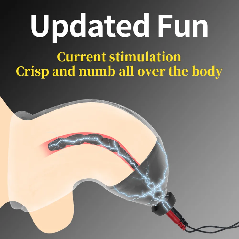 ✓ DHgate에서 확인하는 인기 전기 충격 음경 E Stim 요도 팽창기가있는 전기 충격 음경 남성용 BDSM 도구 키트 말 아이  스틱 디자인