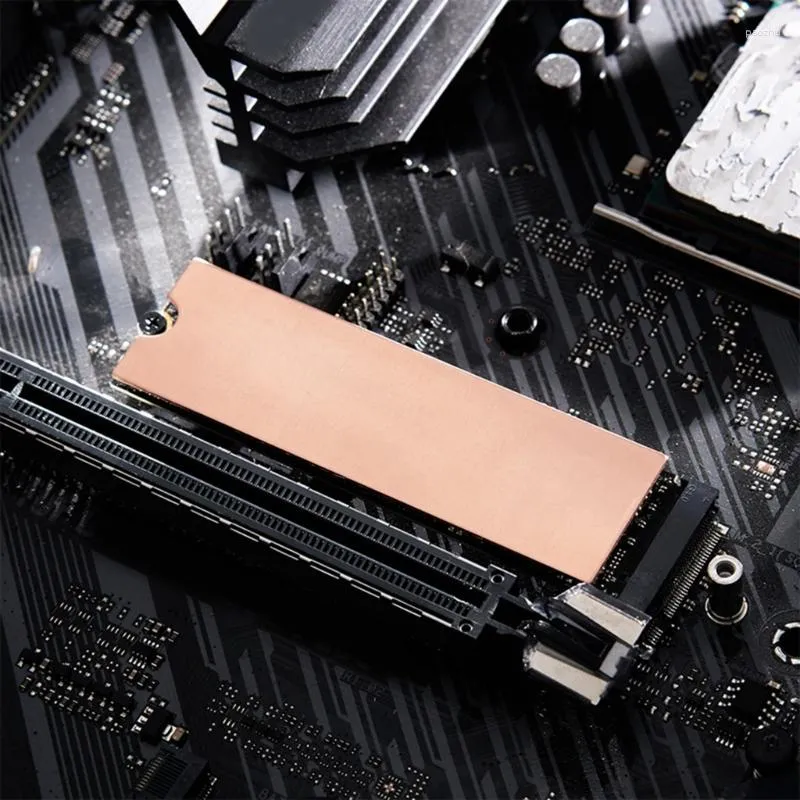 Datorkylningar Laptop Memory Syper Sink Copper Cooling Sheet Ultra-tunn för M2 2280 g kylflänsskortskylare