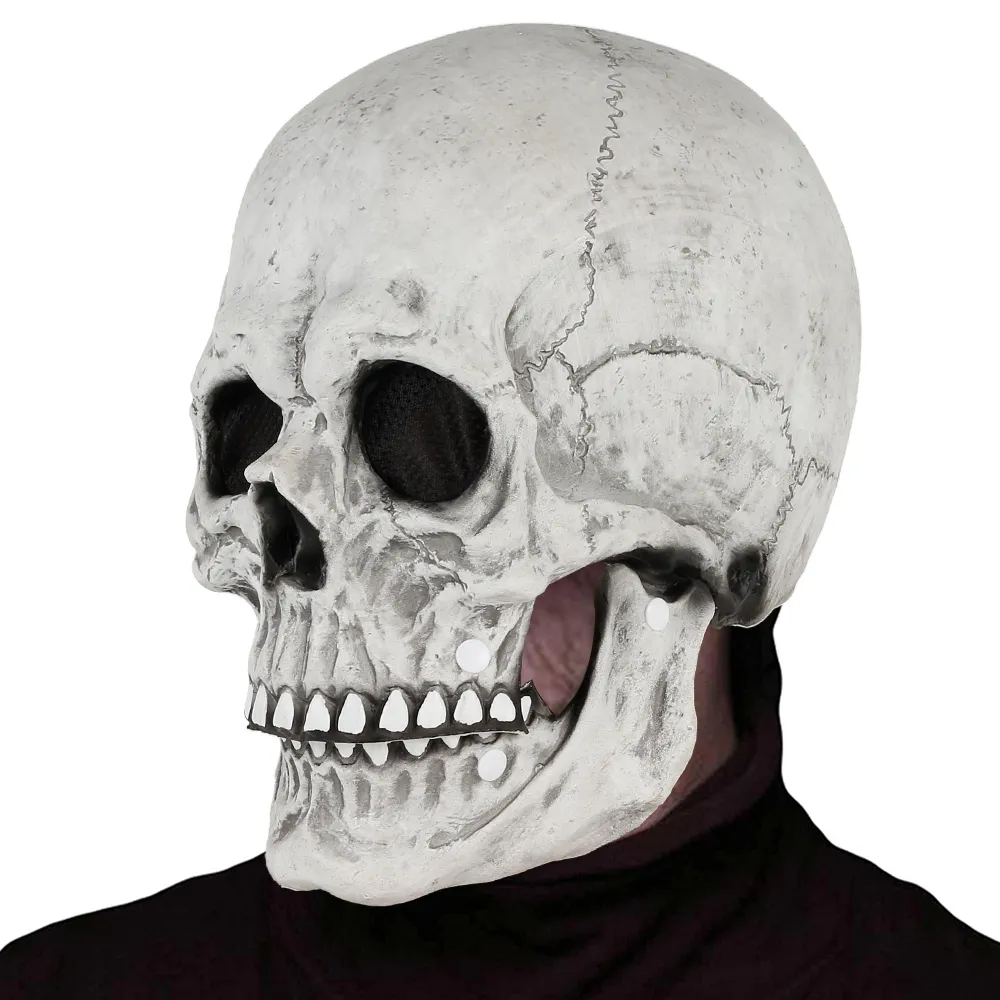 Halloween Mask Movable Jaw Full Head Skull Mask Halloween Decoration Horror Scary Mask Cosplay Party Decor 2023 Skull Helmet 921