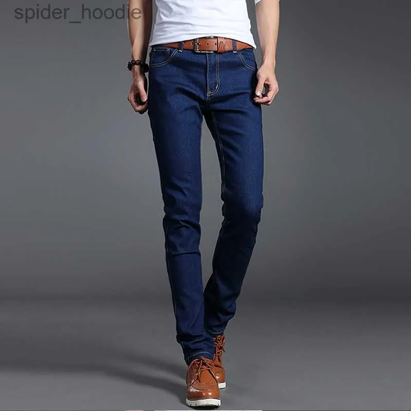 Jeans para hombres Buena calidad Negro gris azul Jeans ajustados Hombres Primavera Verano Slim Fit Denim Jeans Hombres Algod n Stretch Denim