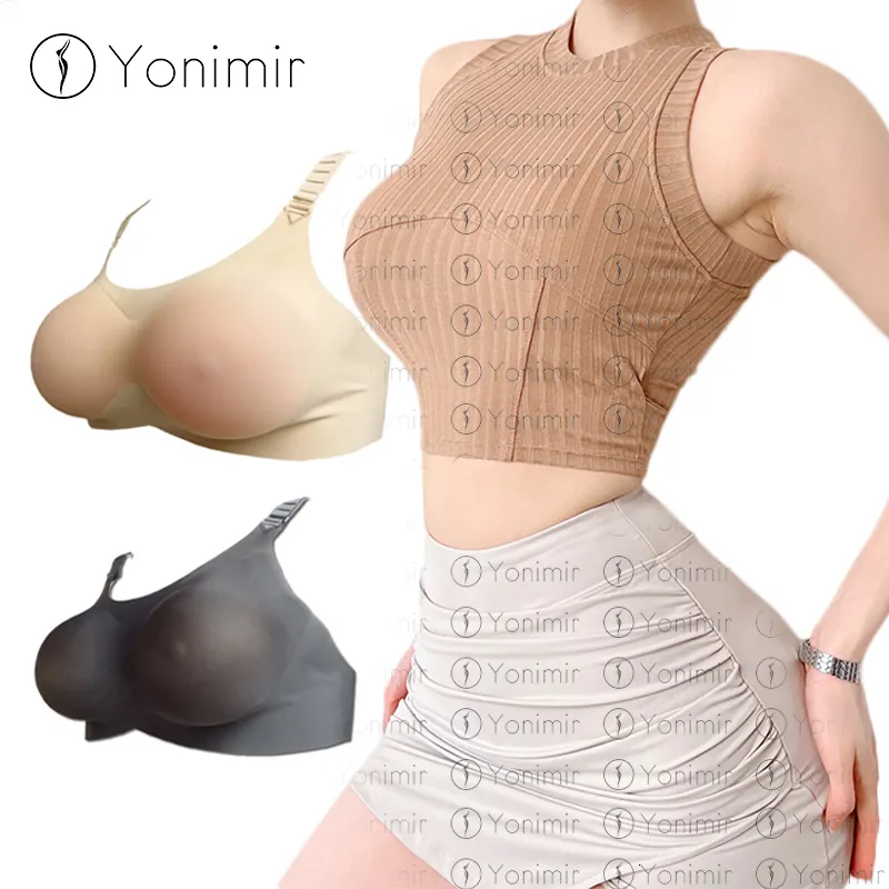 Silicone Breast Atificial Halfbody Fake Boobs Female Mastectomy Prosthesis  Crossdresser Transgender Cosplay Costume for Drag Queen Shemale (Color 