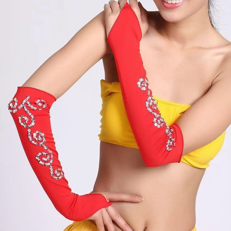 Stage Wear Women's Belly Dance Gloves Sleeves Arm Sleeve Beach Cloth Gloves/Arm Ornaments Jewelry