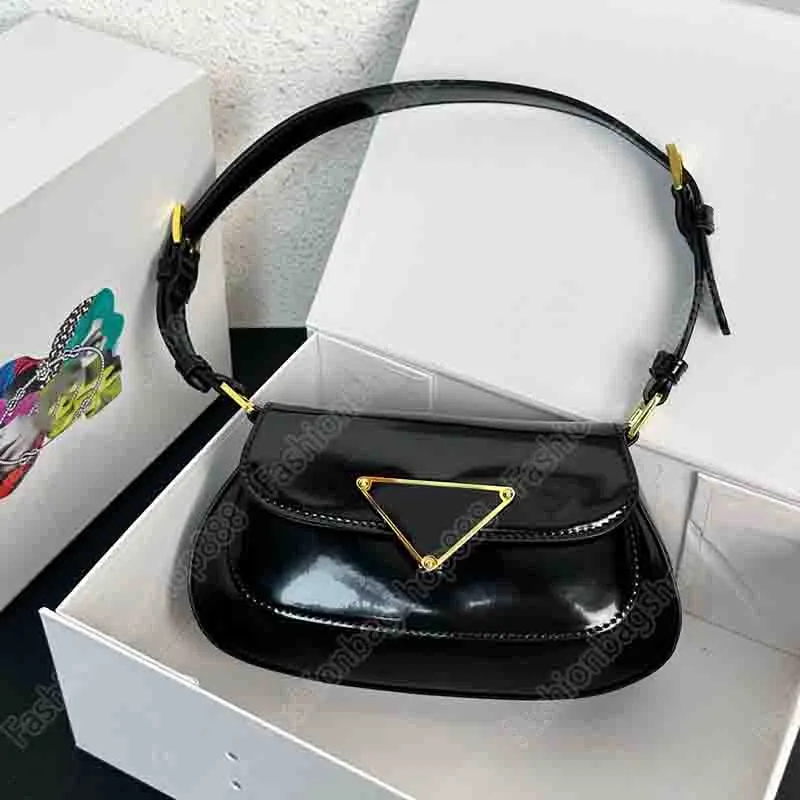 Women's Designer Fashion Cheo Series Shoulder Bag Imported glossy cowhide Crescent shaped underarm bag handbag Hobo Bags Lady Purses Removable shoulder strap