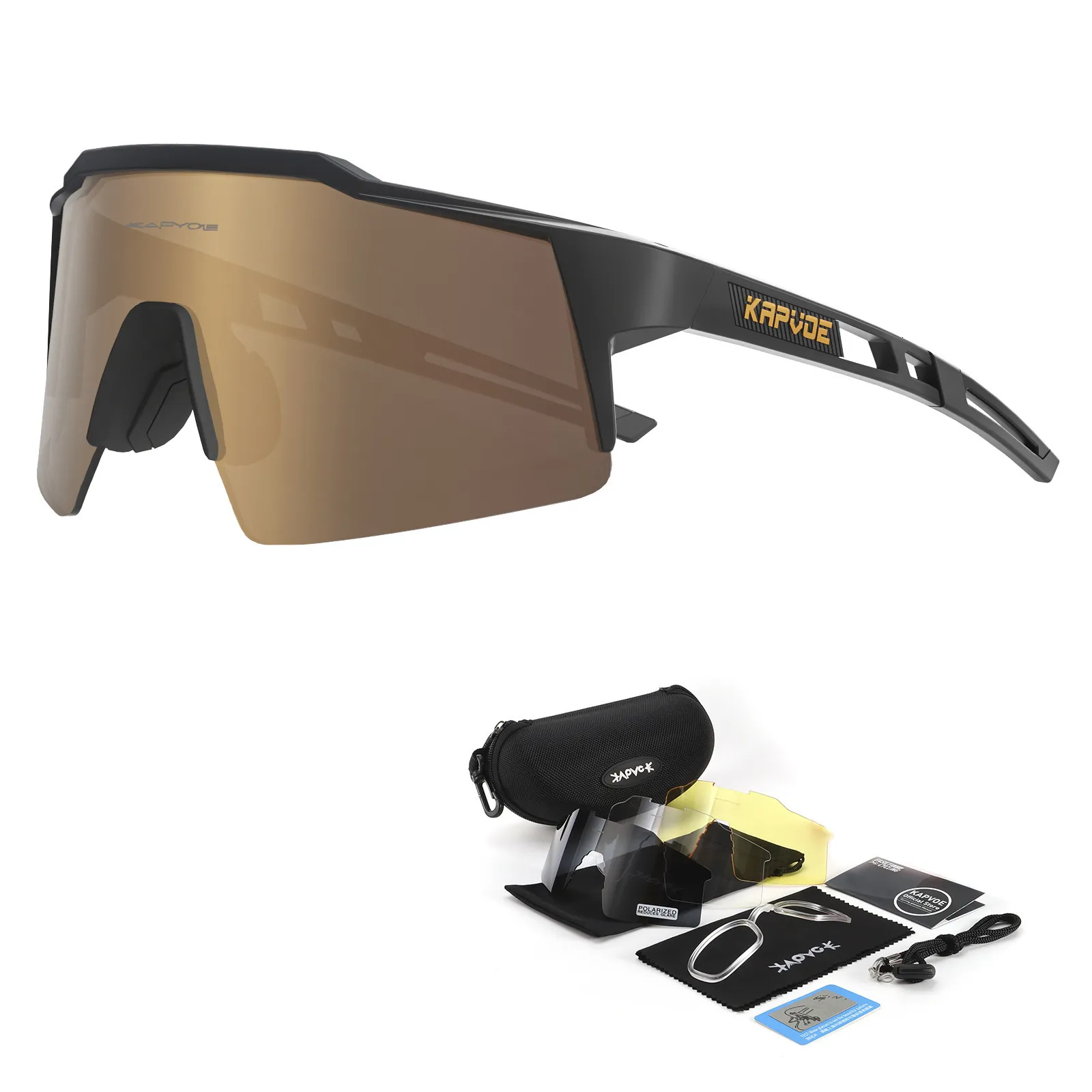 Kapvoe Polarized Sports Sunglasses: UV400 Protection for Womens