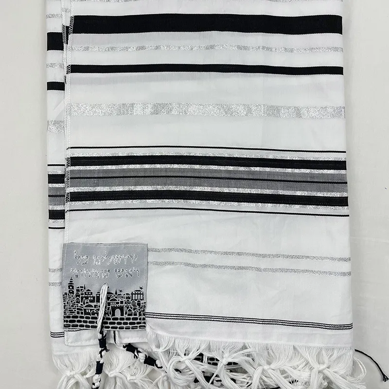 Bufandas Talit Oración Chal 180 x 50 cm 70 21 pulgadas Israel Judaical Tallit para Christian Je 230921