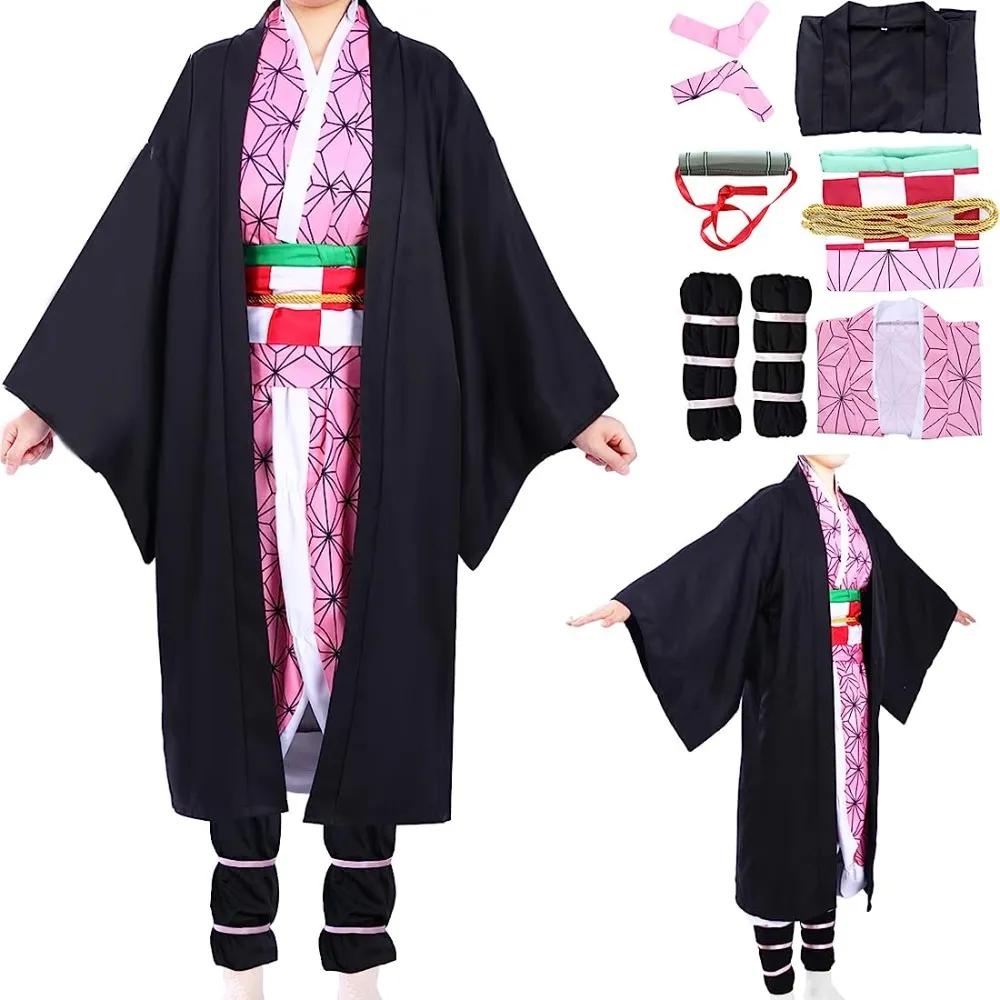 Demon Slayer Kamado Nezuko Cosplay Party Costume Outfits Halloween