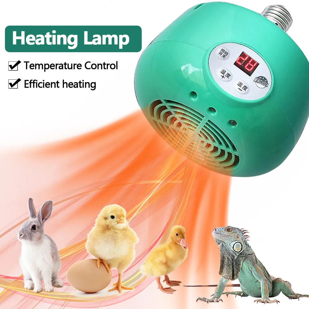 Incubators Farm Smart Heating Lamp Warm Light Chicken Poultry Breeding Thermostatic Temperature Controller Heater 230920