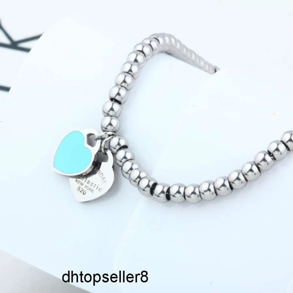 Maglia superiore, catena SHE WEIER Ciondoli Bracciali a cuore Braccialetti Perline Regali femminili per le donne Bracciali femminili Gioielli in acciaio inossidabile Bracciali braslet{category}