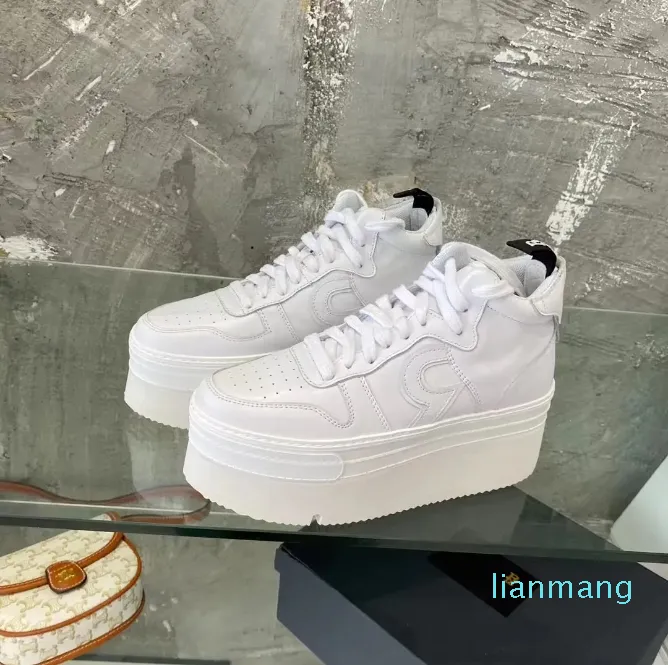 Platform Sneakers Witte Sneakers Met Dikke Zool Dikke Zool Witte