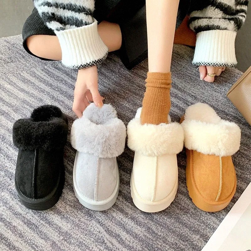 Tazz Tasman Slippers Australia Mustard Seed Cartnut Fur Slides Sheepskin Classic Ultra Mini Plateforme laid Boots Winter Femmes Men Slip-On Chaussures Sleed Upper Wool Fall