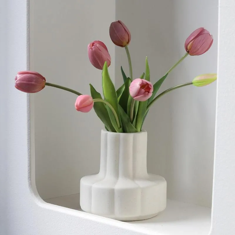 Vasi in ceramica semplice e creativo a forma di zucca vaso design nordico fatto a mano decorazione artistica soggiorno modello cucina