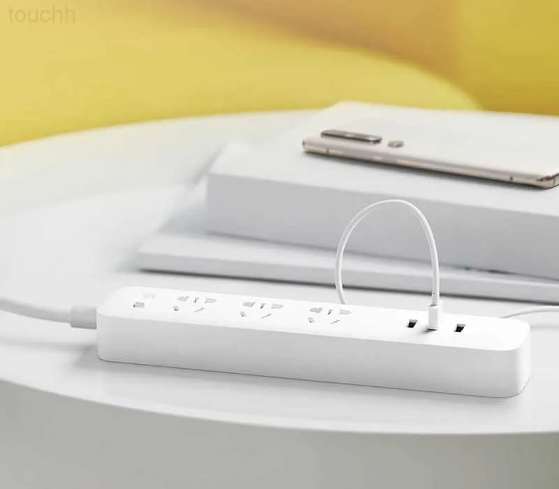27W QC3.0 Fast Charging Power Strip - 3 USB Ports & 3 Sockets, 1.8m ...