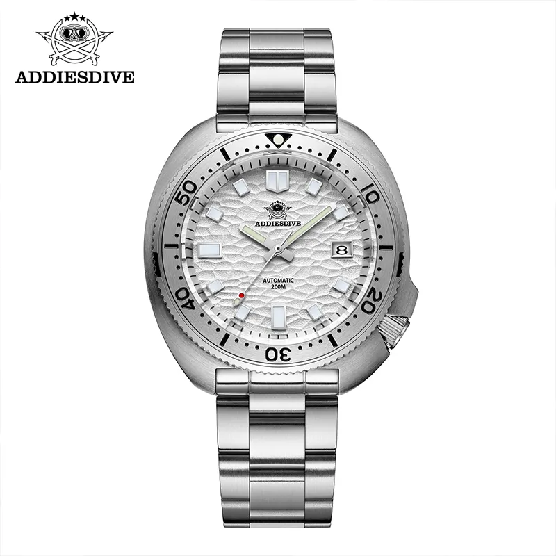 Altri orologi ADDIESDIVE Orologio meccanico automatico Uomo Argento Premium Business Casual Impermeabile NH35A Acciaio inossidabile 316L Uomo 230921