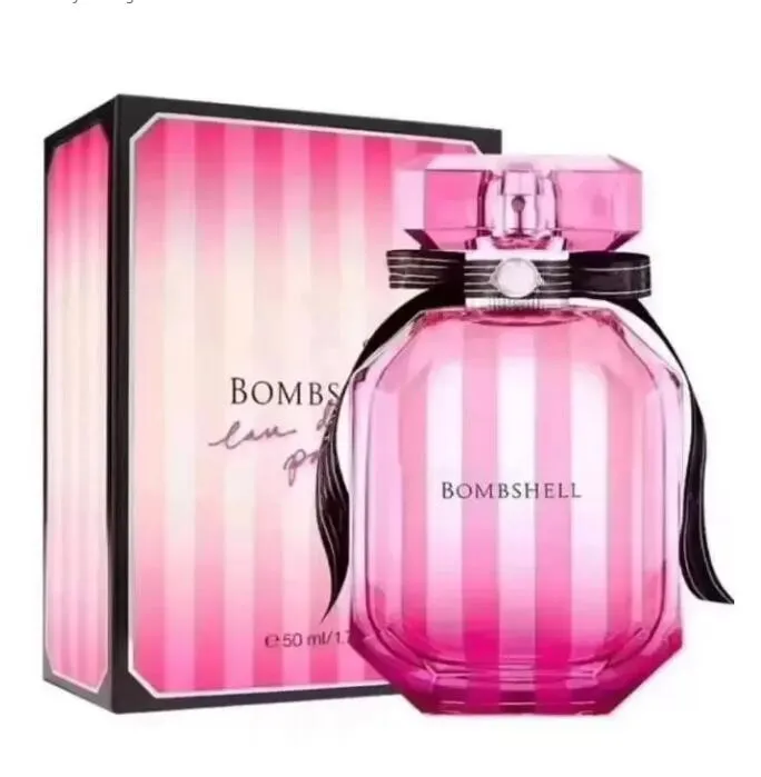 Niezależna marka Secret Bombshell Perfume Sexy Girl 100 ml Kobiet Zapach Długowy zapach kontra Lady Parfum Różowa butelka Kolonia Spray Dobra jakość szybka dostawa