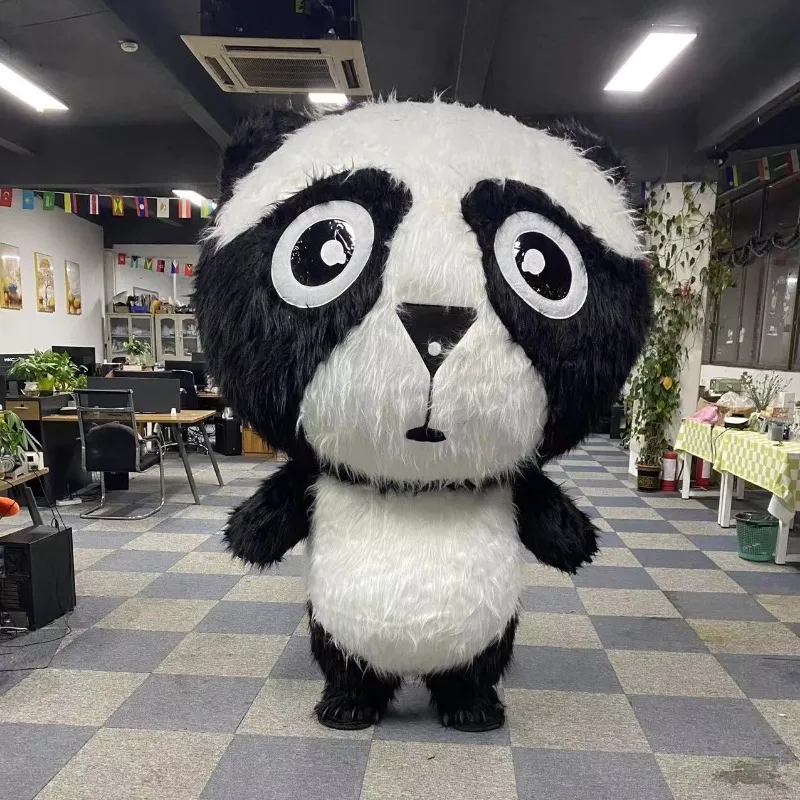 2M Giant Panda Panda Costume Furse A La Mascotte Pour Adultes Tenue De Panda En Peluche Douce Pour La Publicite La Fete Et Le Divertissement Du 325 3 DHgate