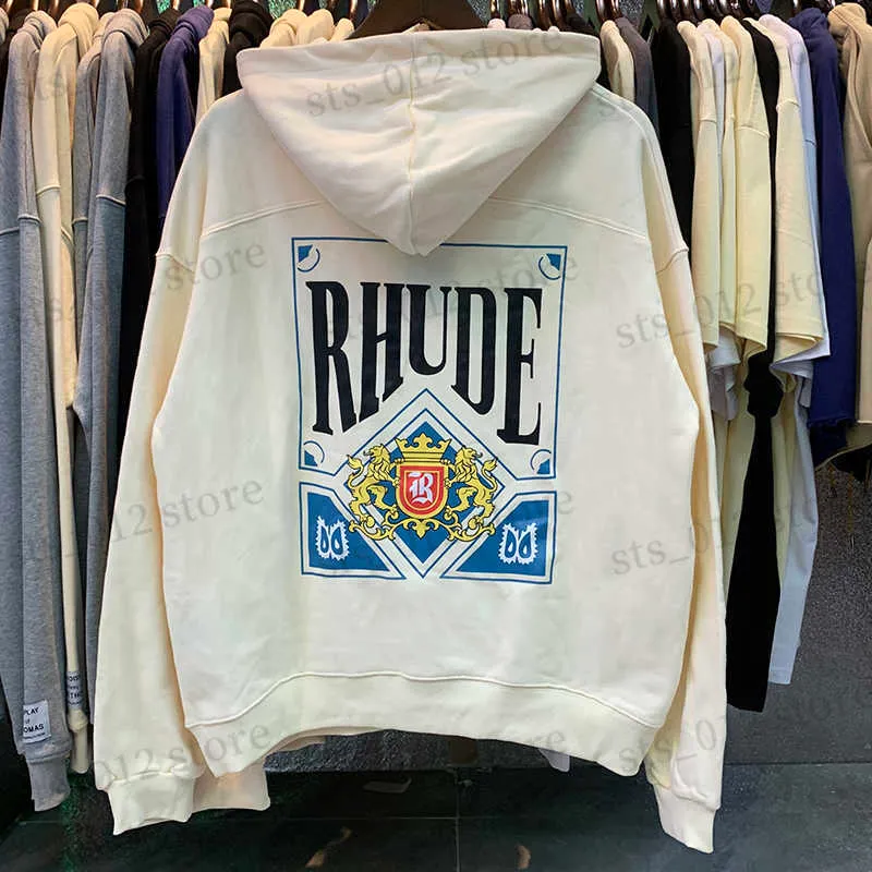 Felpe con cappuccio da uomo Felpe con cappuccio con foto reali Felpe con cappuccio streetwear americano Classiche carte da gioco con stampa Felpe con cappuccio autunno tendenza allentata Coppia pullover T230921