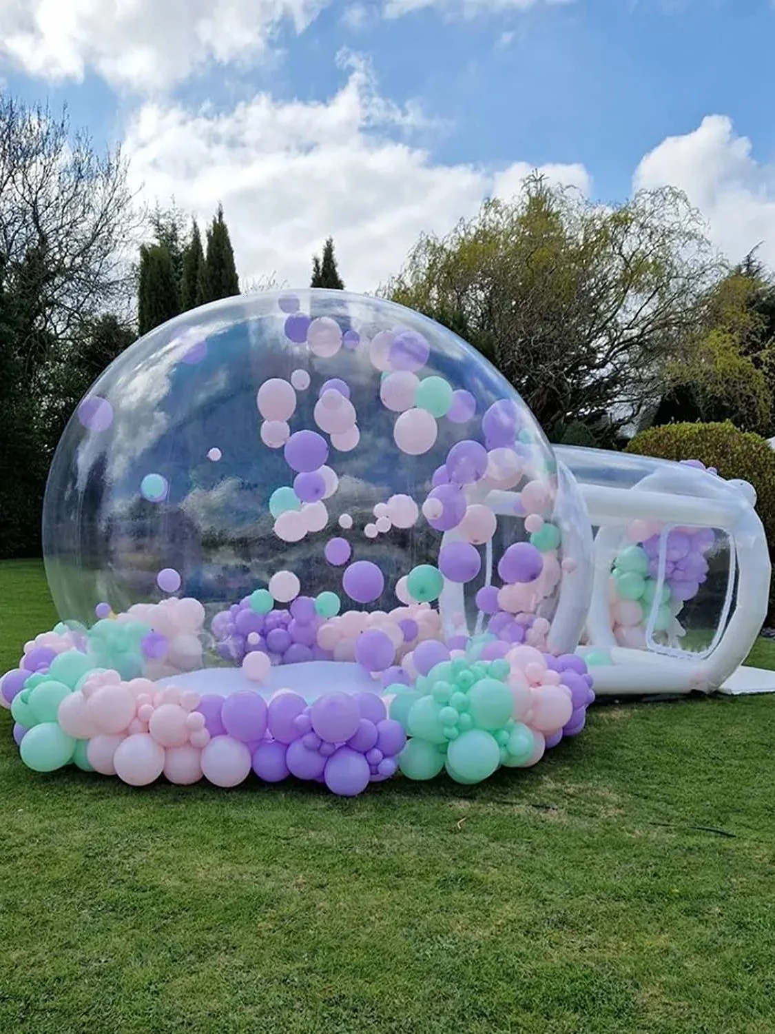 Buttafuori gonfiabili Playhouse Altalene 3 m 4 m 5 m Bubble House Tenda in PVC trasparente casa di rimbalzo per interni Ourtdoor Party Wedding 230920