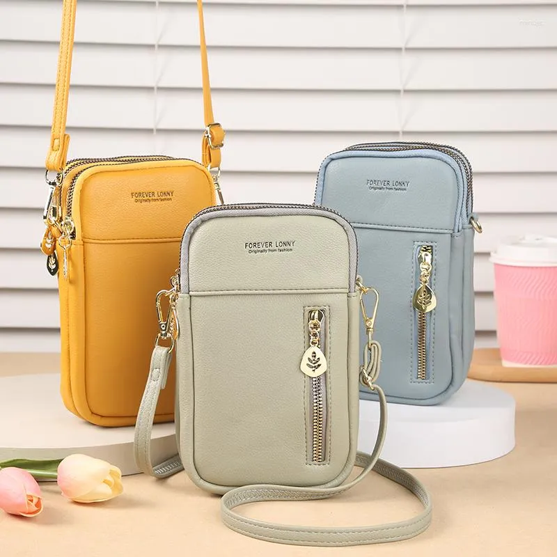 Shoulder Bags Mobile Phone Bag Women's Messenger Hanging Neck Coin Purse Vertical Handbag All-match Mini Small Crossbody