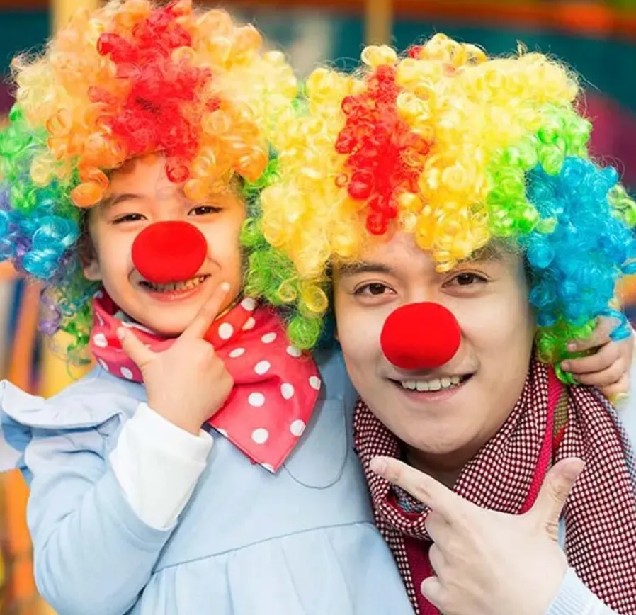 Adorabile naso da clown in spugna con palla rossa per la decorazione di nozze per feste, costumi di Halloween, costumi magici, accessori C355