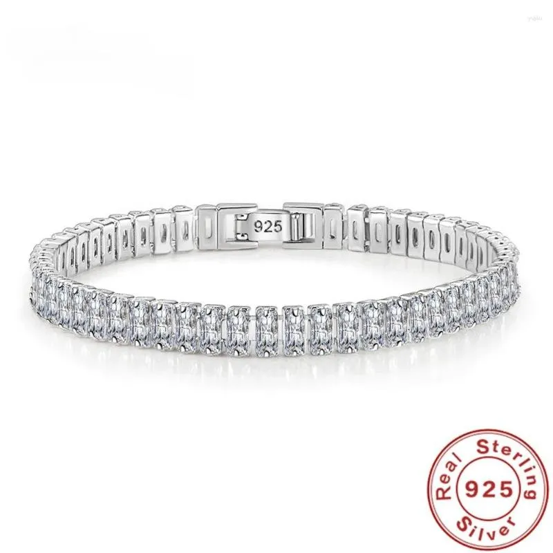 通販 送料無料  Silver DHgate.com:925 Plated 4mm Women, for Bracelet Tennis 健康アクセサリー