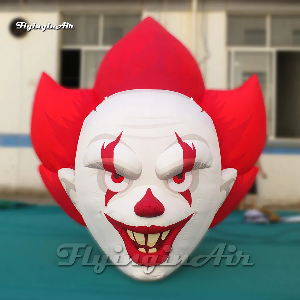 Wholesale Funny Hanging Giant Evil Smiling Inflatable Clown Head