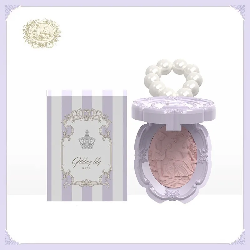 Blush Gildinglily Milk Apricot French Relief Blush Female Pearl Expansion Color Exquisite Matte 230921